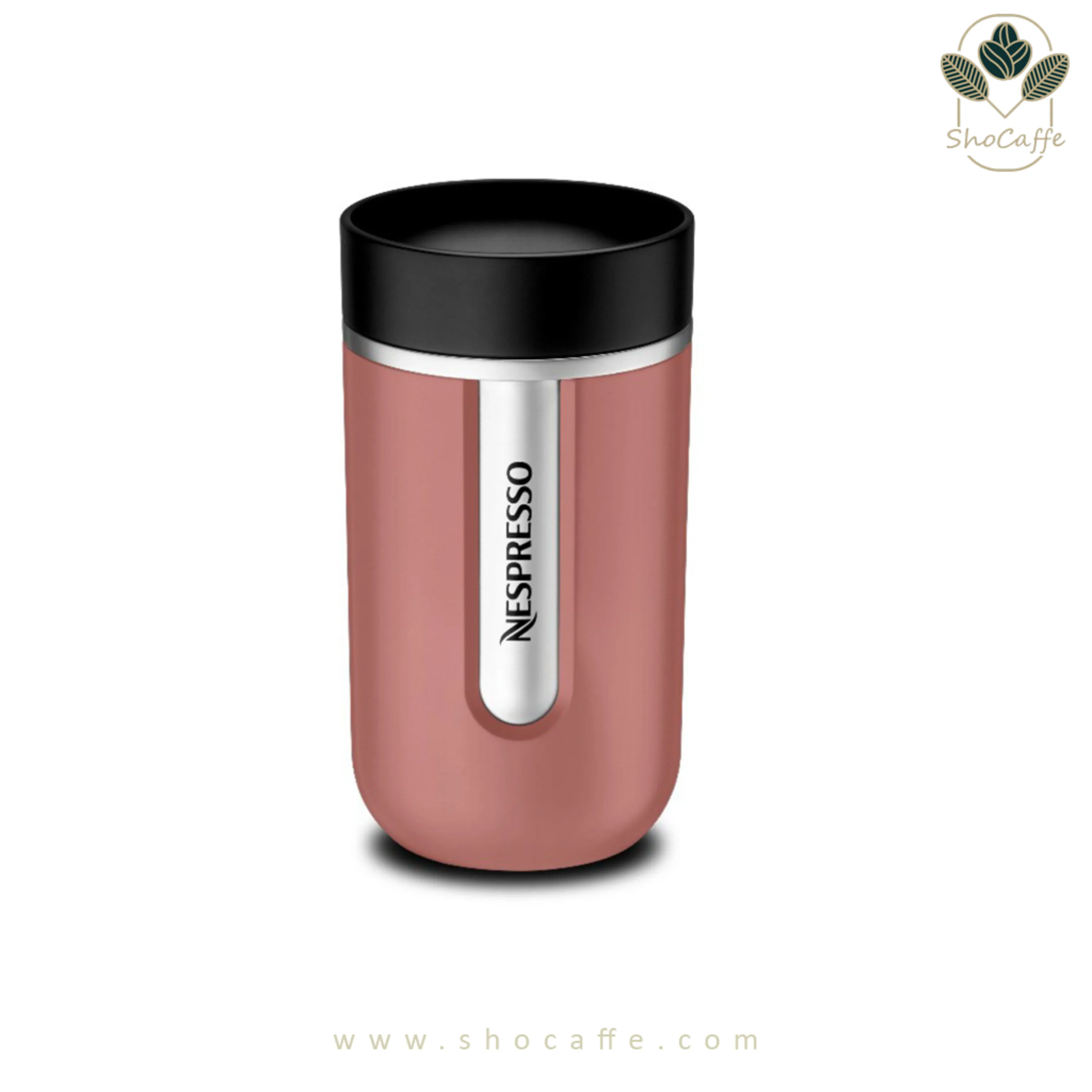 تراول ماگ نسپرسو مدل نوماد سایز کوچک terracotta-فولادضدزنگ